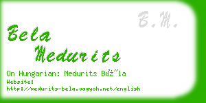 bela medurits business card